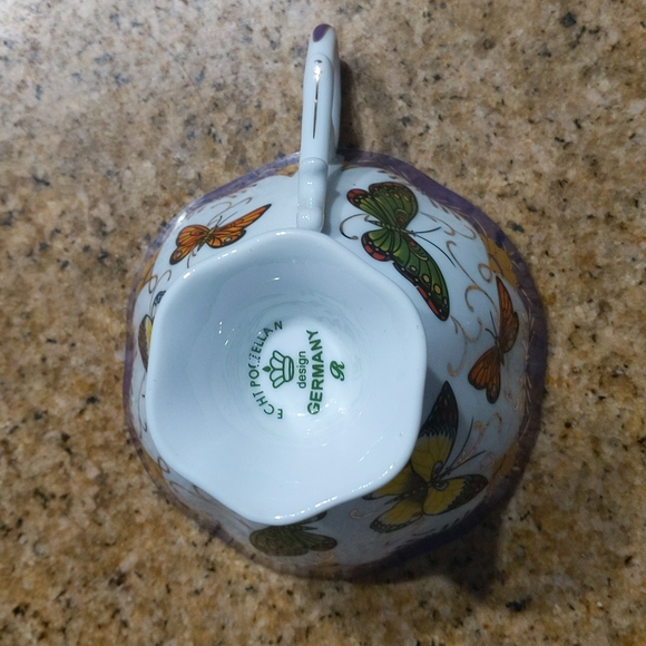 Beautiful Rare Vintage German porcelean cup and saucer set - Picture 4 of 6